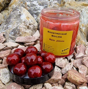 JTM Carp Boostrované boilies RED JOHN(Robin red) 20 mm
